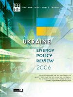 ukraine energy policy review 2006