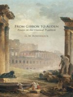 from gibbon to auden essays on the classical tradition mar 2009