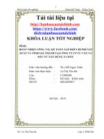 HOÀN THIỆN CÔNG TÁC KẾ TOÁN TẬP HỢP CHI PHÍ SẢN XUẤT VÀ TÍNH GIÁ THÀNH TẠI CÔNG TY CP TƯ VẤN VÀ ĐẦU TƯ XÂY DỰNG Á CHÂU