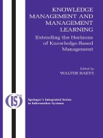 knowledge management and management learning
