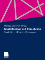 kapitalanlage mit immobilien, produkte – märkte  strategien (2009)