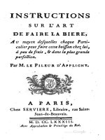 appligny - 1783 - instructions sur l'art de faire la biere