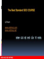 Đánh giá độ khó của từ khóa by VietMoz