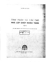 TÍNH TOÁN VÀ CẤU TẠO NHÀ LẮP GHÉP NHIỀU TẦNG TẬP 1