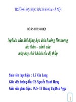 Nghiên cứu khí động học ảnh hưởng lên tương tác thân – cánh của máy bay chở khách tốc độ thấp