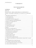 những vấn đề lý luận và thực tiễn môn luật tư pháp quốc tế