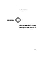 Giáo dục hoà nhập trong giáo dục Trung học cơ sở  Nguyễn Đức Minh