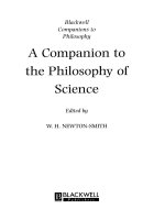 blackwell - a companion to the philosophy of science (2001)