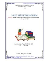 Đề tài  rèn kĩ  năng ghi nhớ hệ thống từ vựng và từ loại tiếng việt