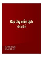 Bài giảng đáp ứng miễn dịch   BS  vương mai linh