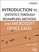 introduction to statistics through resampling methods and microsoft office excel