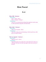 Hàm Pascal thông dụng