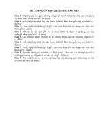 ĐỀ CƯƠNG ÔN TẬP KHAI THÁC LÂM SẢN