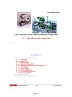 Các thiết bị đo lường, thiết bị chấp hành và điều khiển
