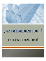 Thuyết trình: Môi trường thương mại quốc tế