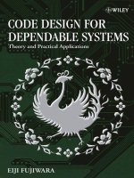 code design for dependable systems theory and practical applications