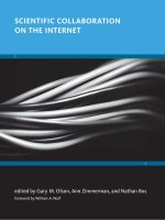 the mit press scientific collaboration on the internet nov 2008