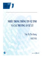 Nhiễu trong thông tin vệ tinh và các phương án xử lý