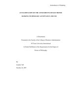 An examination of the antecedents of electronic banking technology acceptance and use