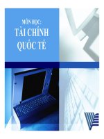 Bài giảng tài chính quốc tế chương 3   TS  lê tuấn lộc