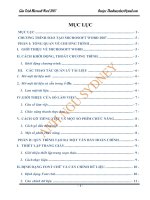 giáo trình hướng dẫn sử dụng microsoft word 2007