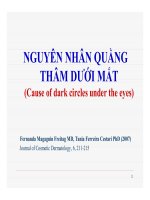 Bài giảng nguyên nhân quầng thâm dưới mắt