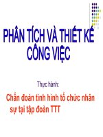 Bài giảng Quản trị nguồn nhân lực - Phân tích và thiết kế công việc