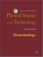 encyclopedia of physical science and technology - biotechnology