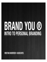 BRAND YOU:  INTRO TO PERSONAL BRANDING