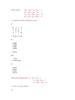chương 3 giải hệ phương trình tuyến tính