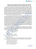 TÌNH yêu QUÊ HƯƠNG đất nước TRONG THƠ tố hữu