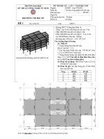 ĐỀ THI MÔ HÌNH ETABS