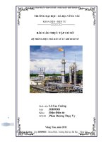 hệ thống điện nhà máy xử lý khí dinh cố