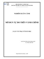 mô đun tự do trên vành chính