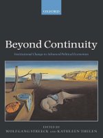 beyond continuity institutional change in advanced political economies may 2005