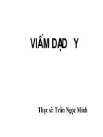 Slide bài giảng viêm dạ dày