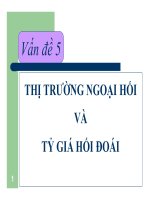 Bài giảng kinh tế học tiền tệ   ngân hàng vấn đề 5   TS nguyễn thị thư
