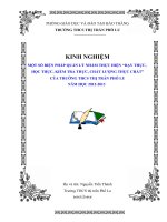 một số biện pháp quản lý nhằm thực hiện dạy thực, học thực, kiểm tra thực, chất lượng thực chất