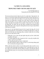 VAI TRÒ của CỘNG ĐỒNG