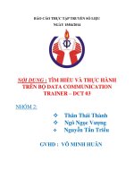 tìm hiểu và thực hành trên bộ data communication trainer – dct 03