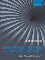 humanitarian intervention and the responsibility to protect who should intervene apr 2010