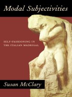 mcclary s. self-fashioning in the italian madrigal