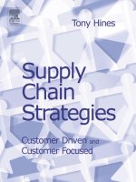 supply chain strategies customer driven and customer focused