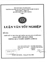 Thiết kế và thi công hệ thống quang báo có đổi màu giao tiếp với máy tính thông qua vi điều khiển AT89C52