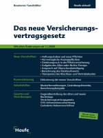 das neue versicherungsvertragsgesetz (2008)