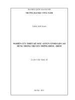 Nghiên cứu thiết kế mẫu anten có độ lợi cao dùng trong truyền thông điểm – điểm