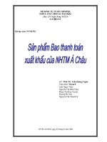Sản phẩm bao thanh toán xuất khẩu của ngân hàng thương mại á châu
