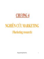 Bài giảng quản trị marketing chương 4   nghiên cứu marketing
