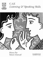 cae listening and speaking skills