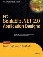 pro scalable .net 2.0 application designs (expert's voice in .net)